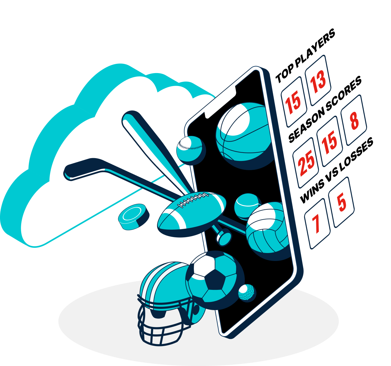 Graphic promoting MaxPreps for showcasing high school sports with stats and scores.