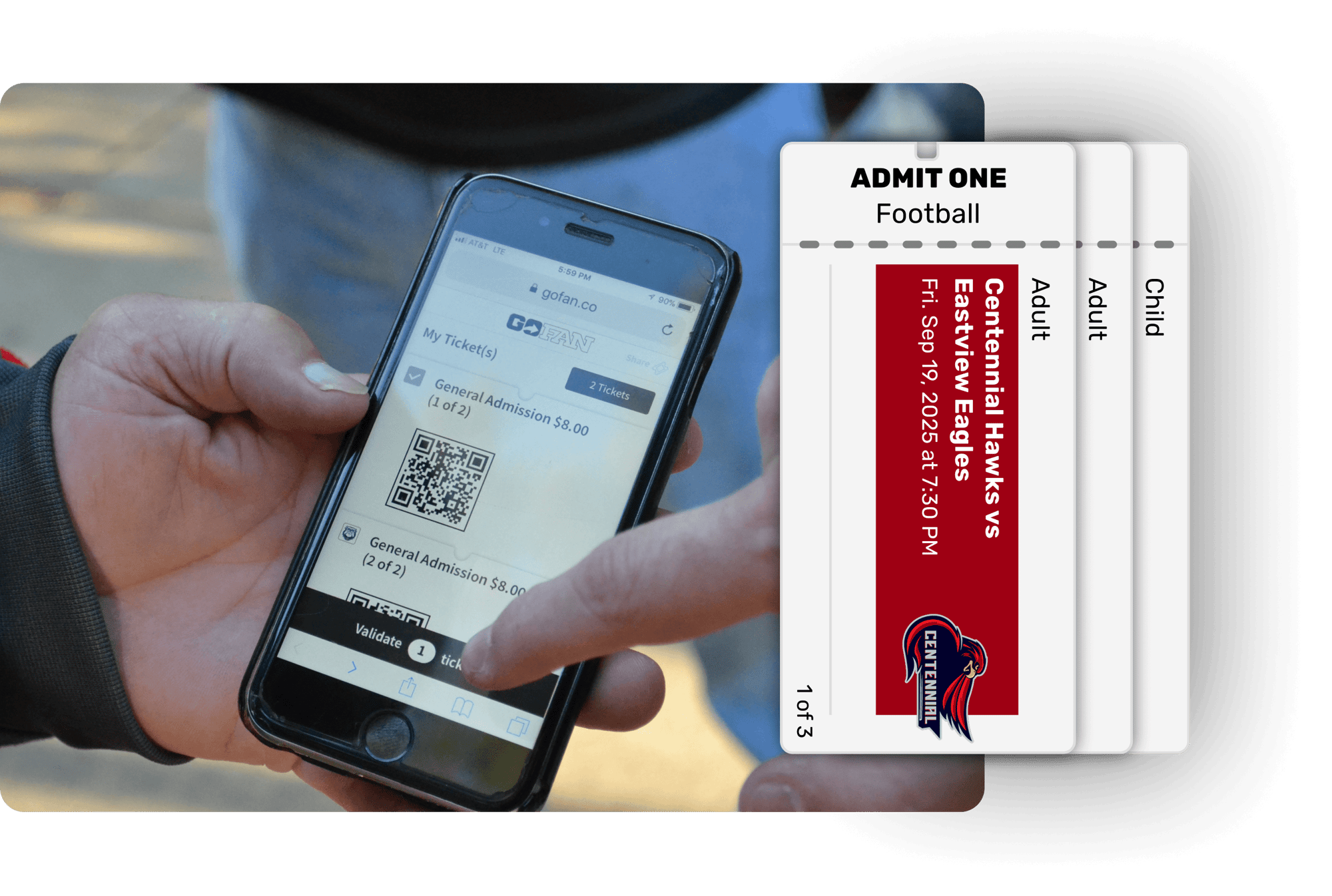 GoFan digital ticketing for high school athletics and activities