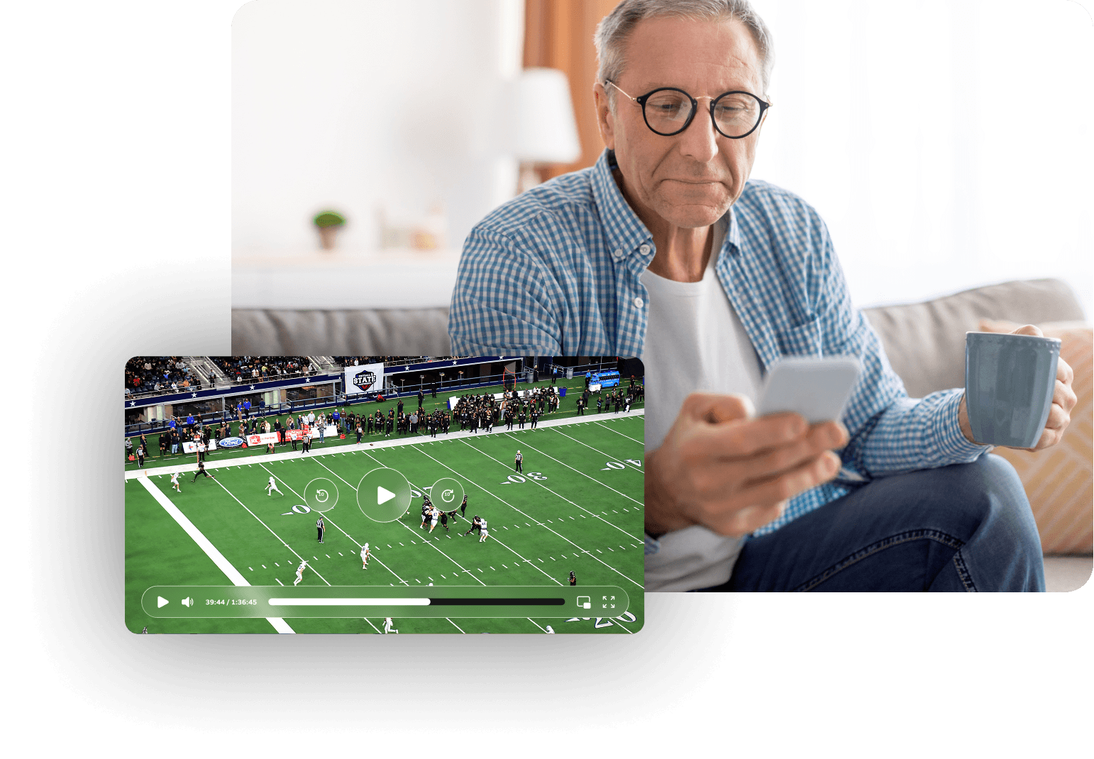 Grandparents can watch their grandkids' game highlights on the NFHS Network